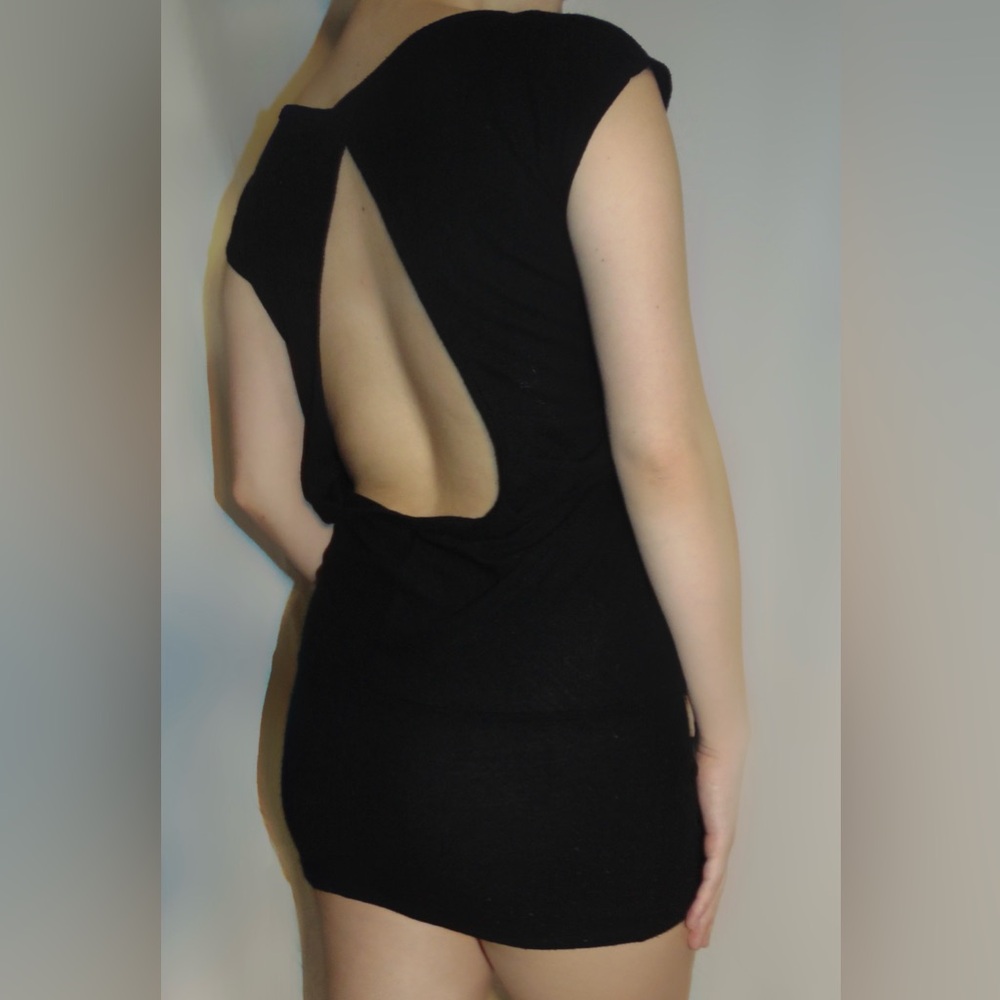 Lux backless tshirt dress